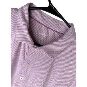 Johnnie O Prep-Formance Lyndon Light Pink Jam Striped Polo Shirt 2XL XXL E